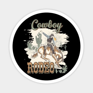 Cowboy Rodeo Country Music Lover Gift For Men Women Magnet